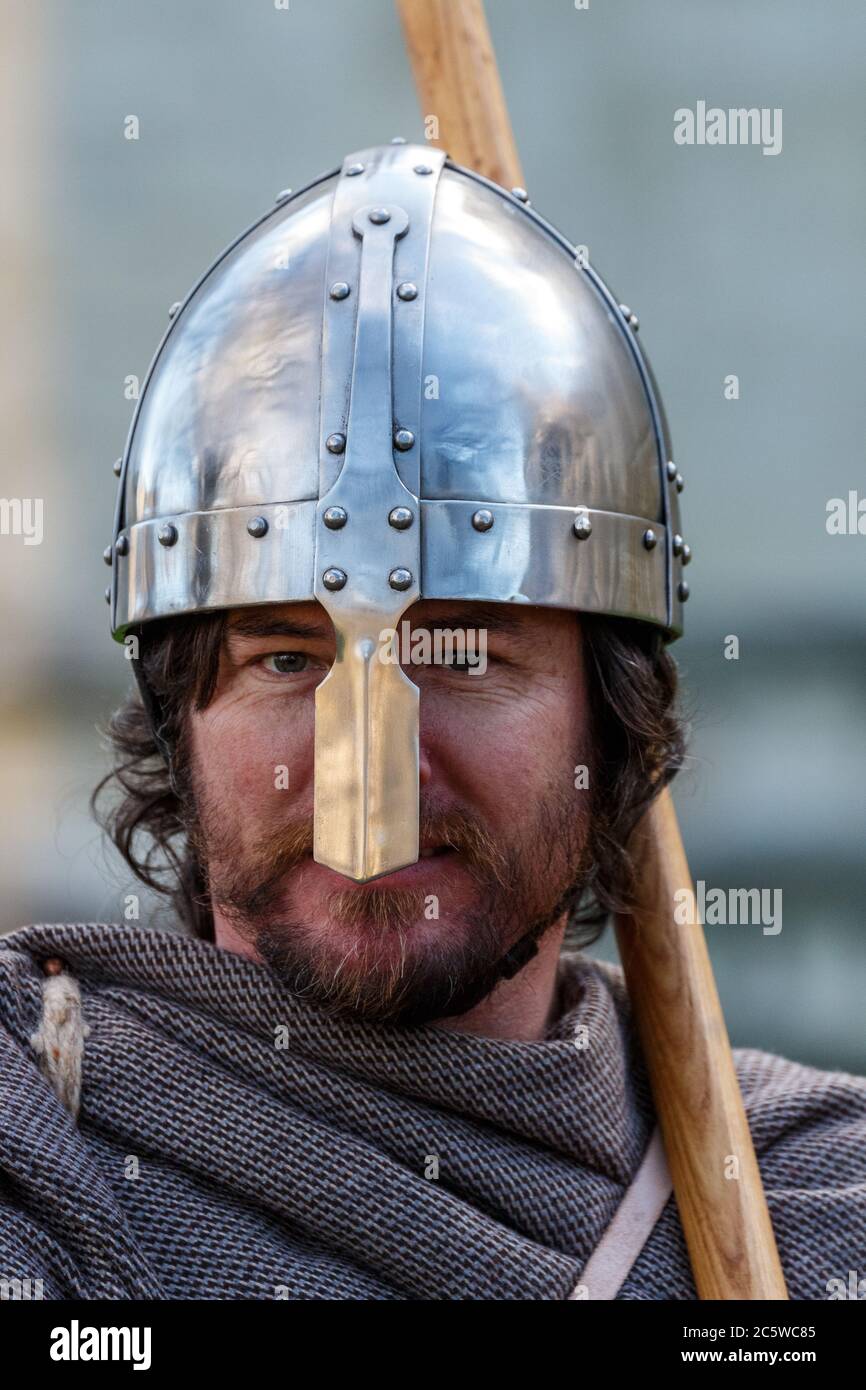 Reenactors at the Jorvik Viking Festival Stock Photo