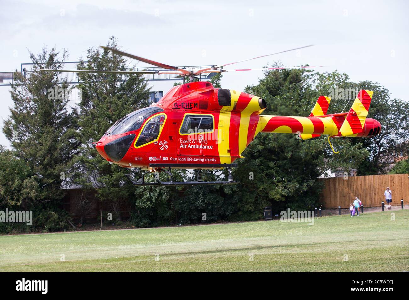 Air Ambulance, Essex and Herts, G-EHEM Stock Photo