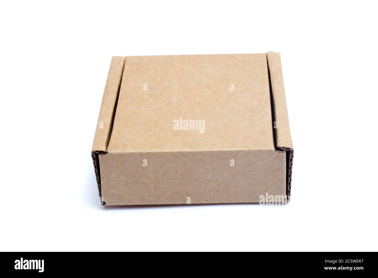 Cardboard box isolated on white background Stock Photo - Alamy