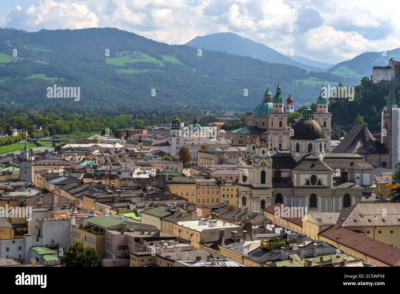 Aerial view alpine historic hi-res stock photography and images - Alamy