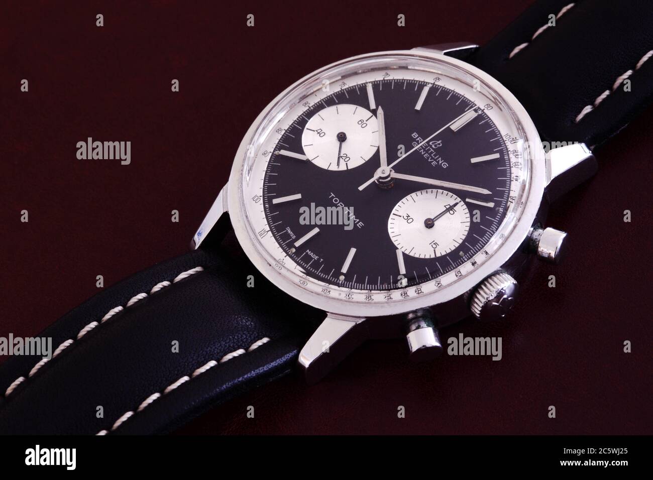 1960 Breitling Top Time 2002 vintage watch chronograph wristwatch Stock Photo