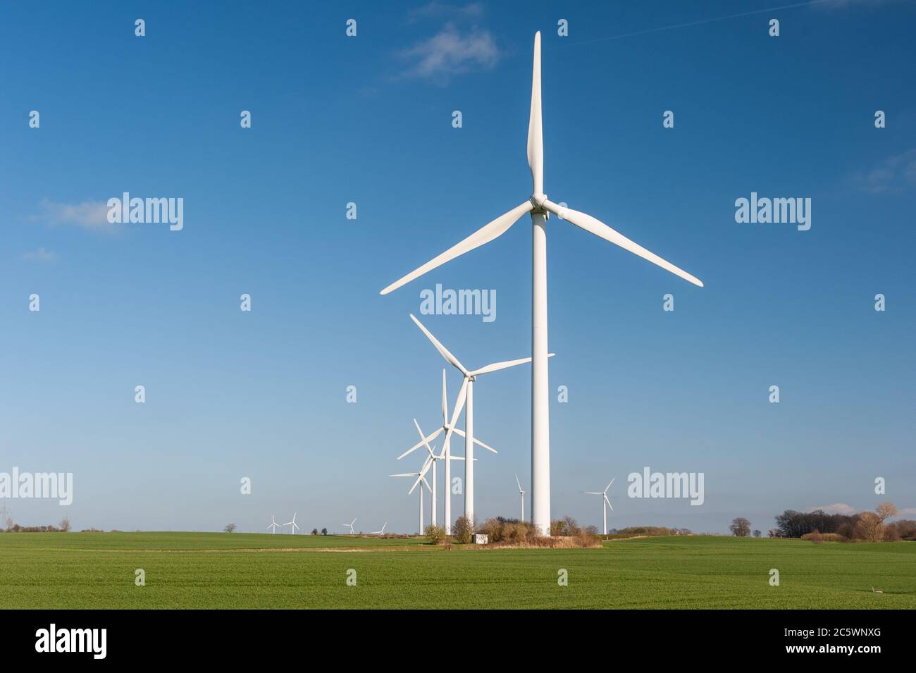 Windenergie Stock Photo