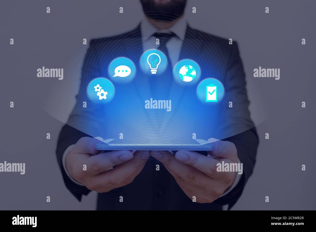 Information Digital Technology Network Connection Infographic Elements ...