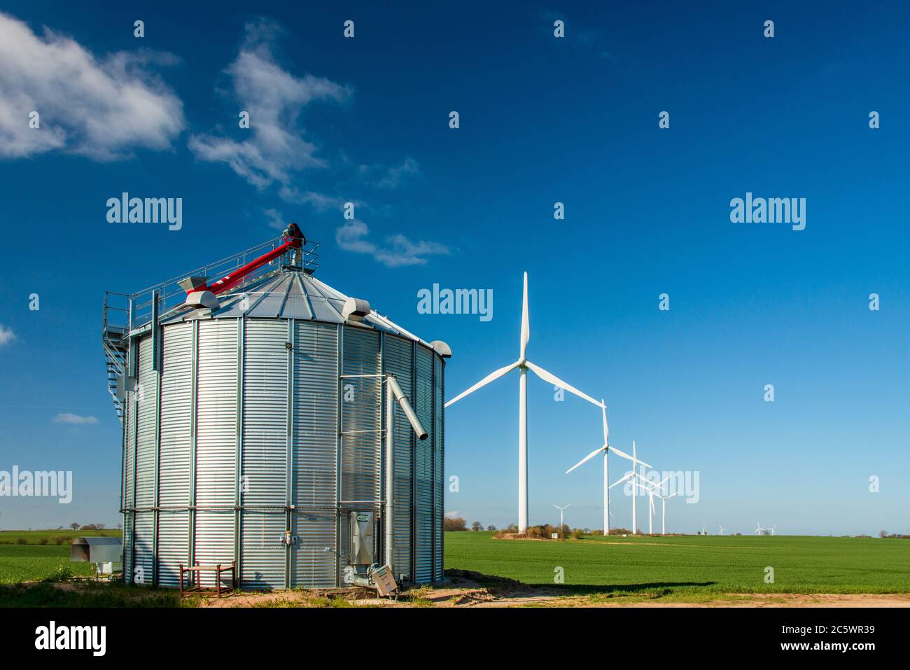 Biogasanlage Stock Photo