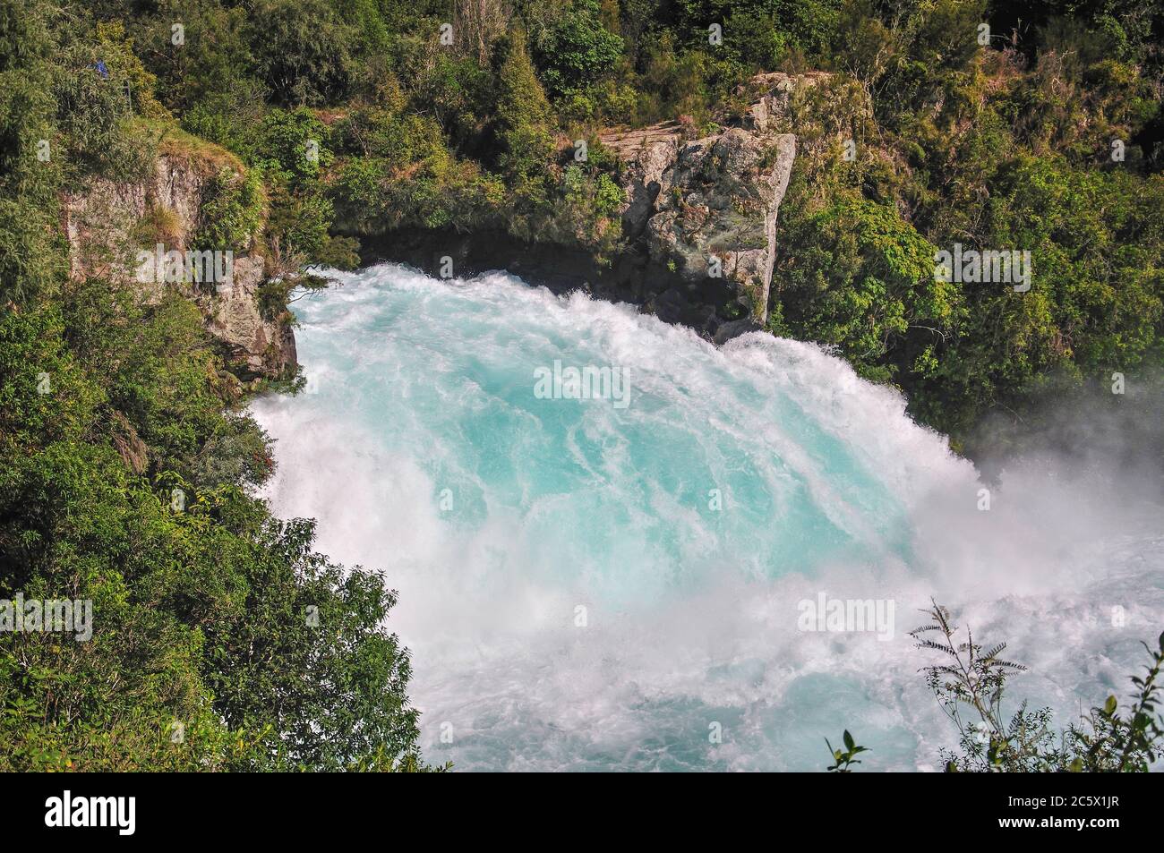 Huka Falls, near Taupo, Waikato Region, North Island, New Zealand Stock Photo