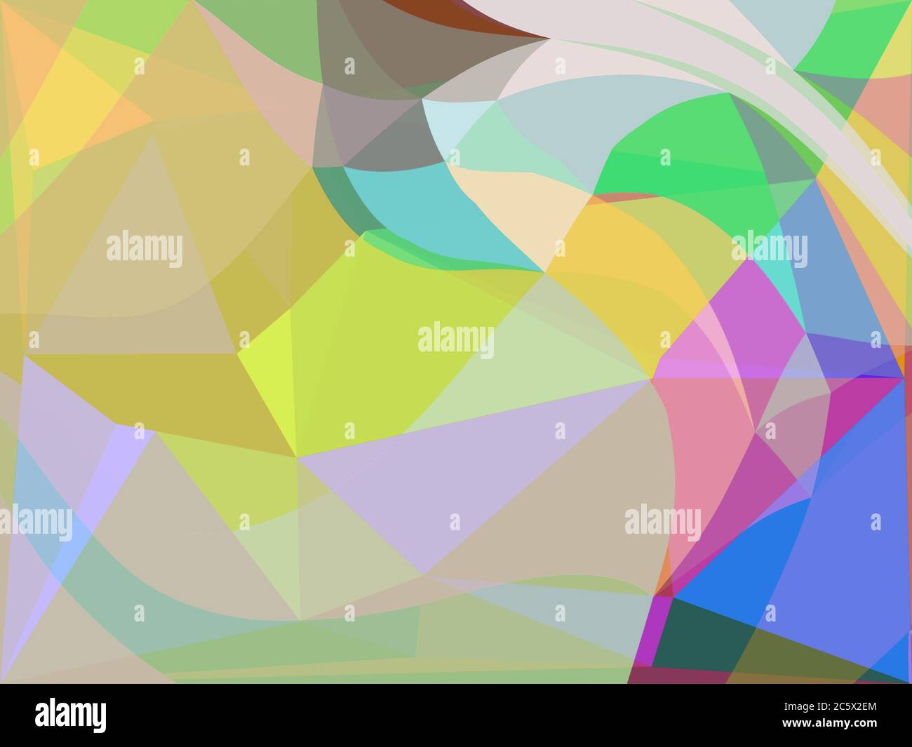 Nested Background Design Nesting of geometric abstract shape and curves, nice multicolored ...