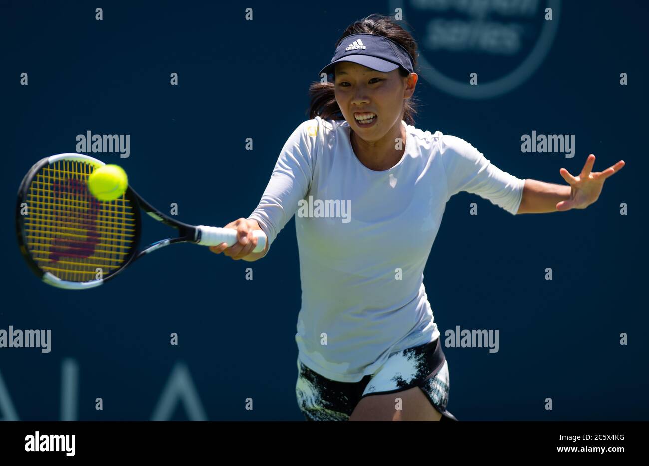 Mayo Hibi of Japan in action during the first round of the 2019 Mubadala  Silicon Valley Classic Premier Tennis Tournament Stock Photo - Alamy