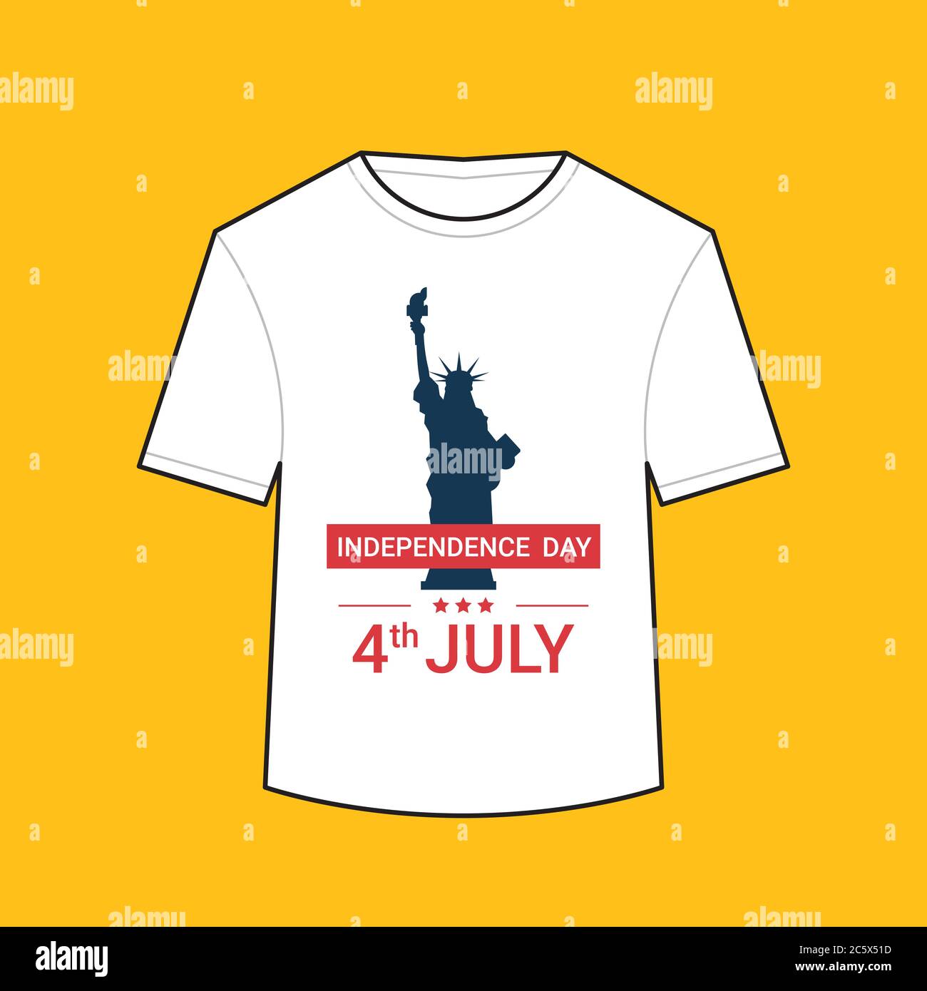 Retro 4th of July Statue of Liberty T-Shirt