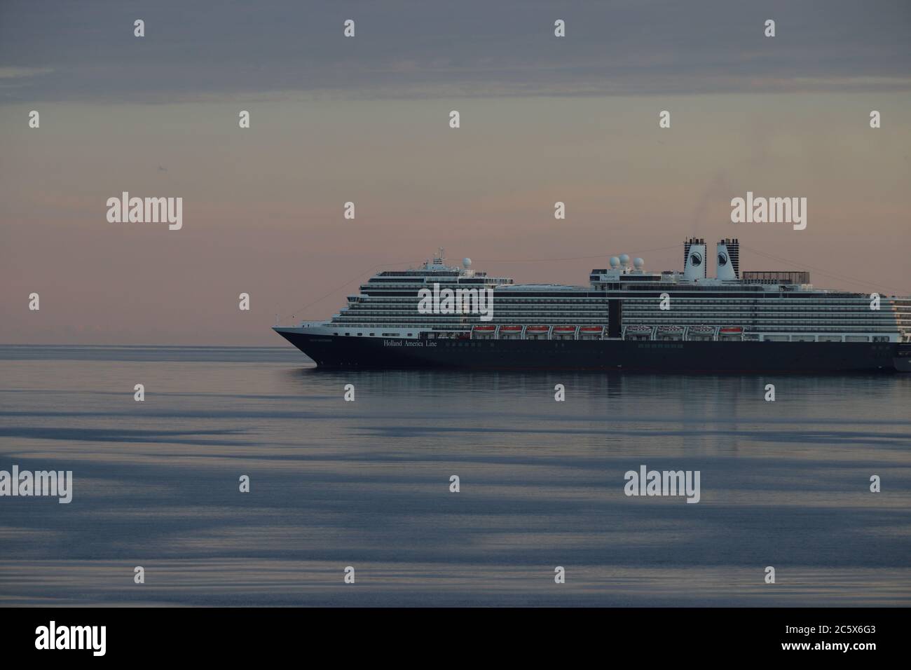 Holland America Line, Princess cruises - beautiful sunrise during quarantine - Bahamas Stock Photo