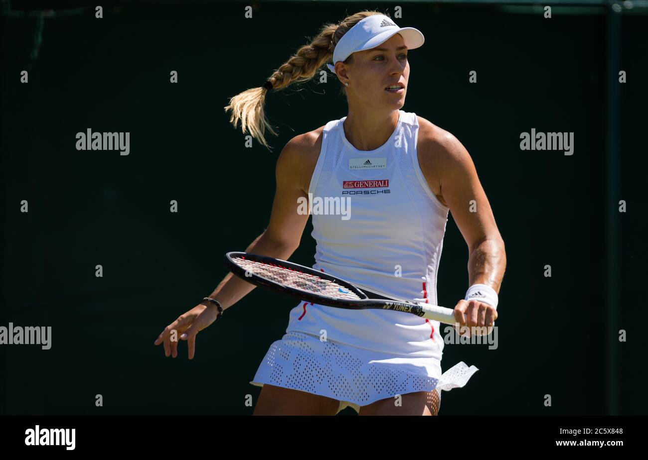 Angelique Kerber of Germany in action during her second-round match at ...