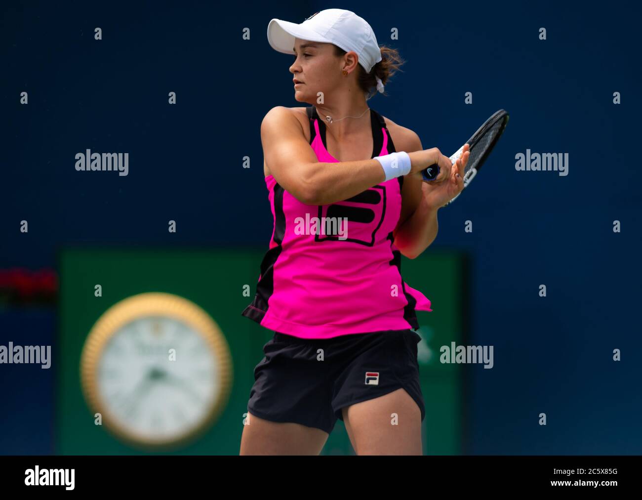 Ashleigh Barty of Australia during practice at the 2019 Rogers Cup WTA ...