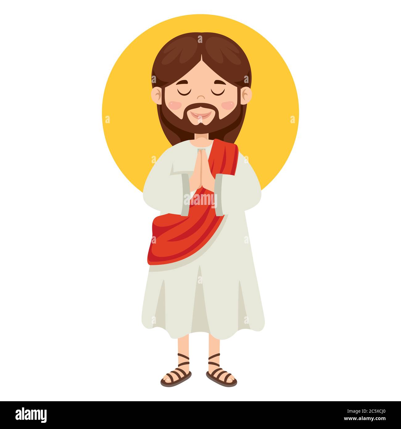 Cartoon Drawing Of Jesus Christ Stock Vector Image & Art - Alamy
