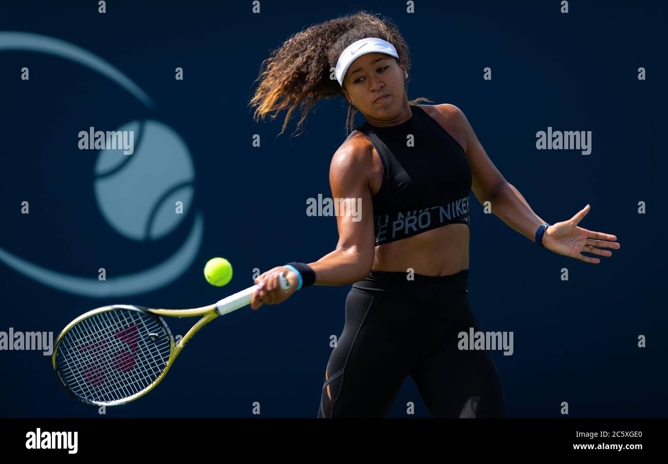 Osaka of Japan practices at the Rogers Cup Premier Tennis 5 Tournament Stock Photo - Alamy