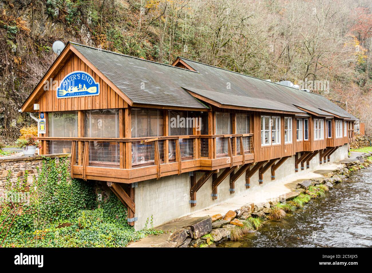 Northern River's End Restaurant Stock Photo Alamy