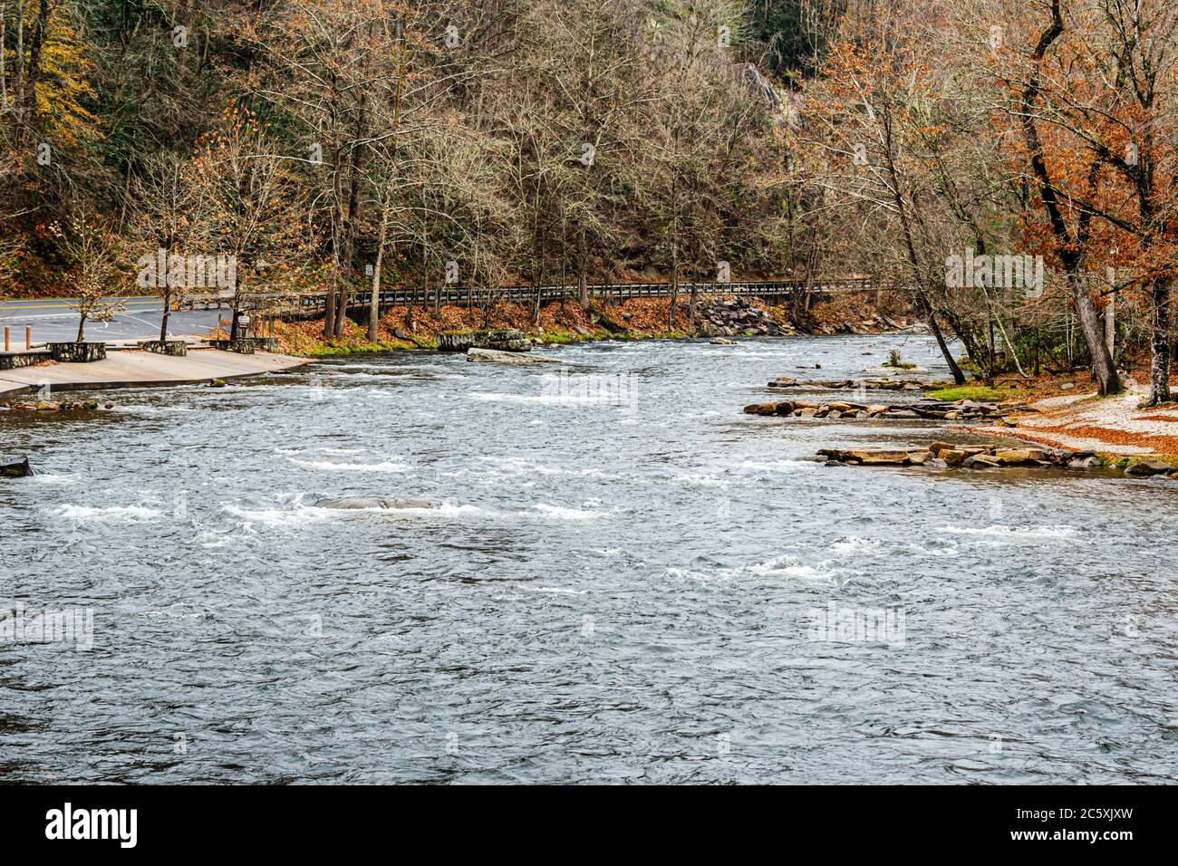Northern River's End Restaurant Stock Photo Alamy