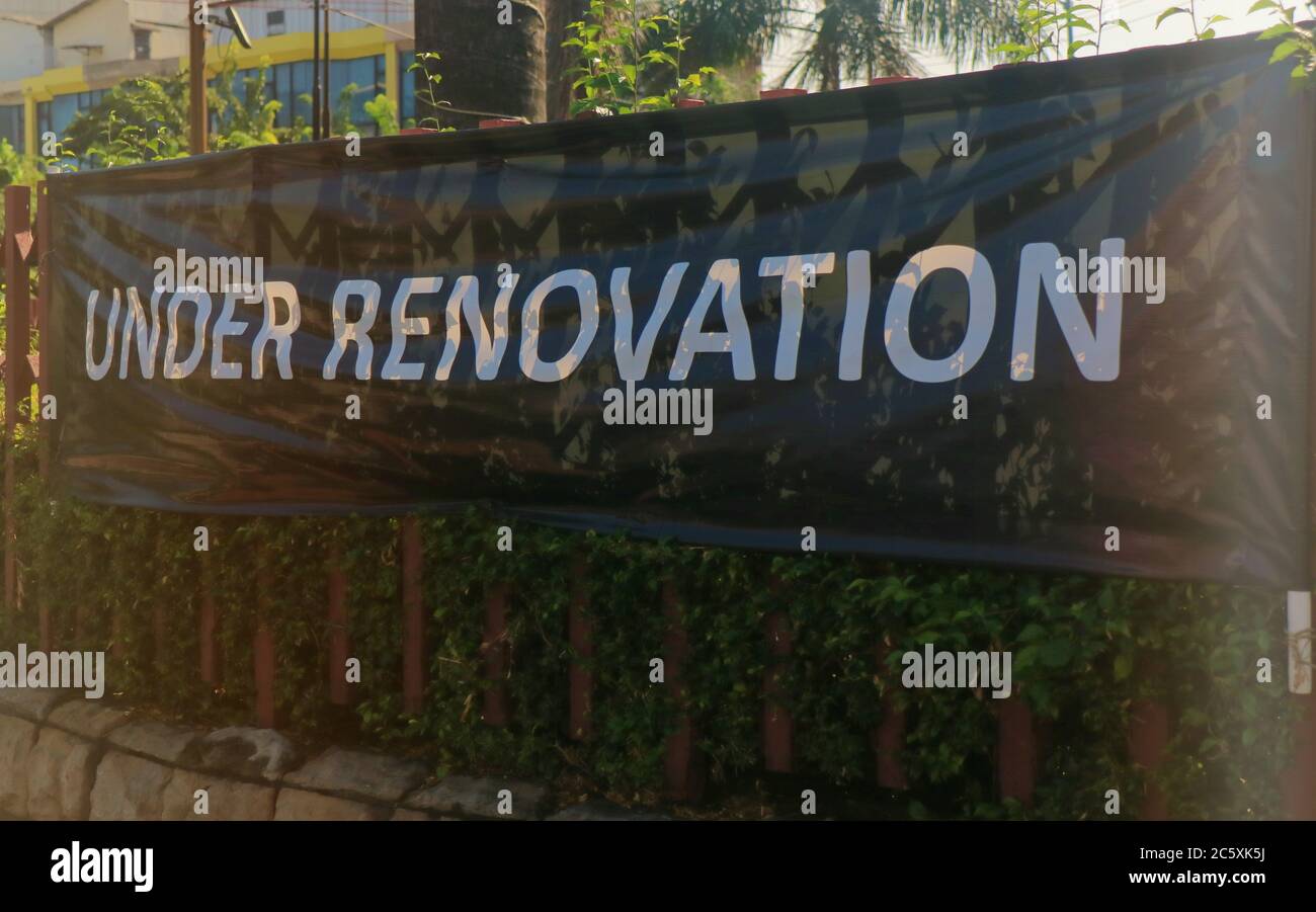 Under Renovation Banner Stock Photo Alamy Under Renovation Banner Stock Photo Alamy