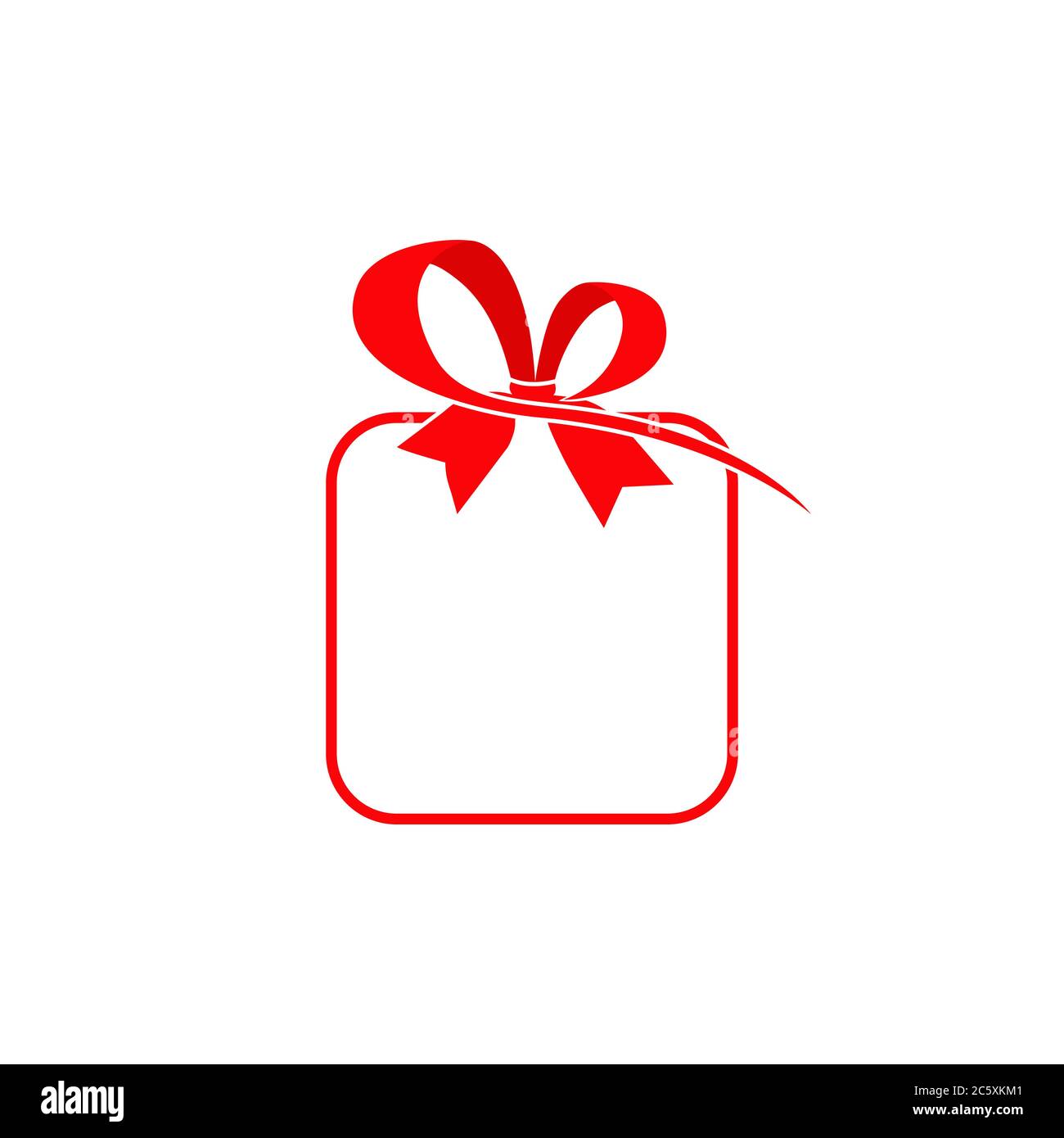 red gift icon design vector illustration Stock Vector