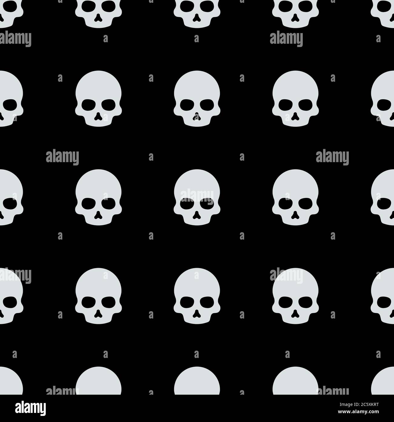 skull halloween pattern vector illustration Stock Vector