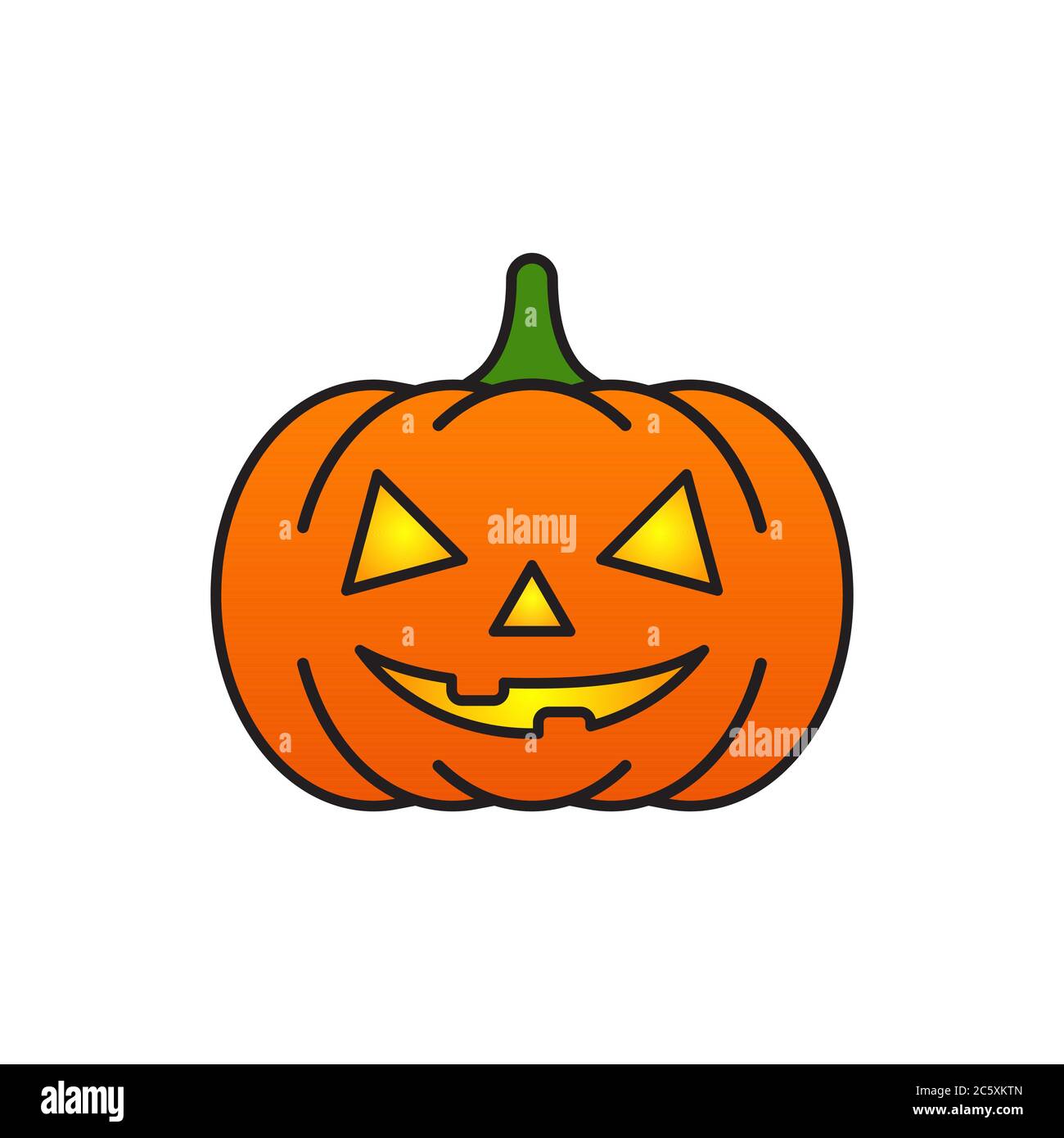 halloween pumpkin design vector isolated on white background Stock ...