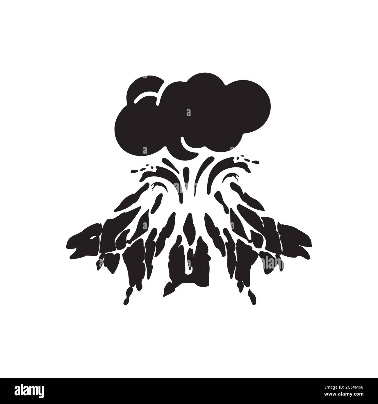 volcanic eruptions icon design illustration Stock Vector Image & Art ...