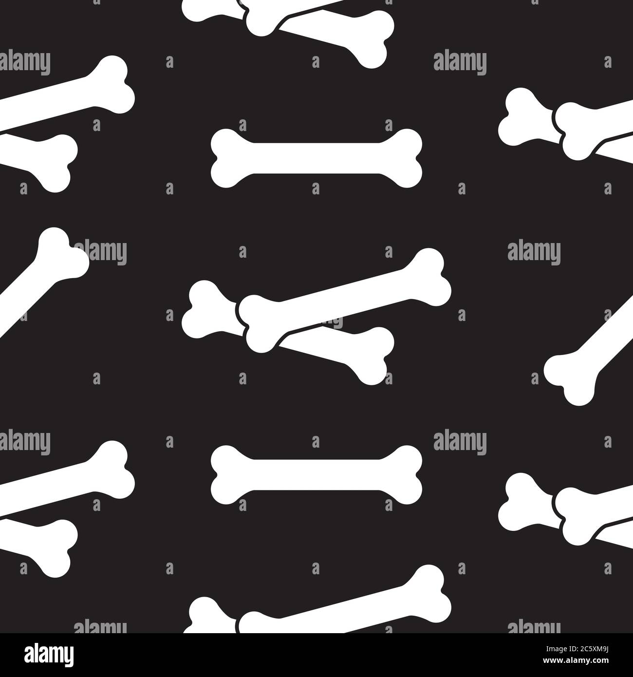 pattern bone design vector on black background Stock Vector Image & Art ...