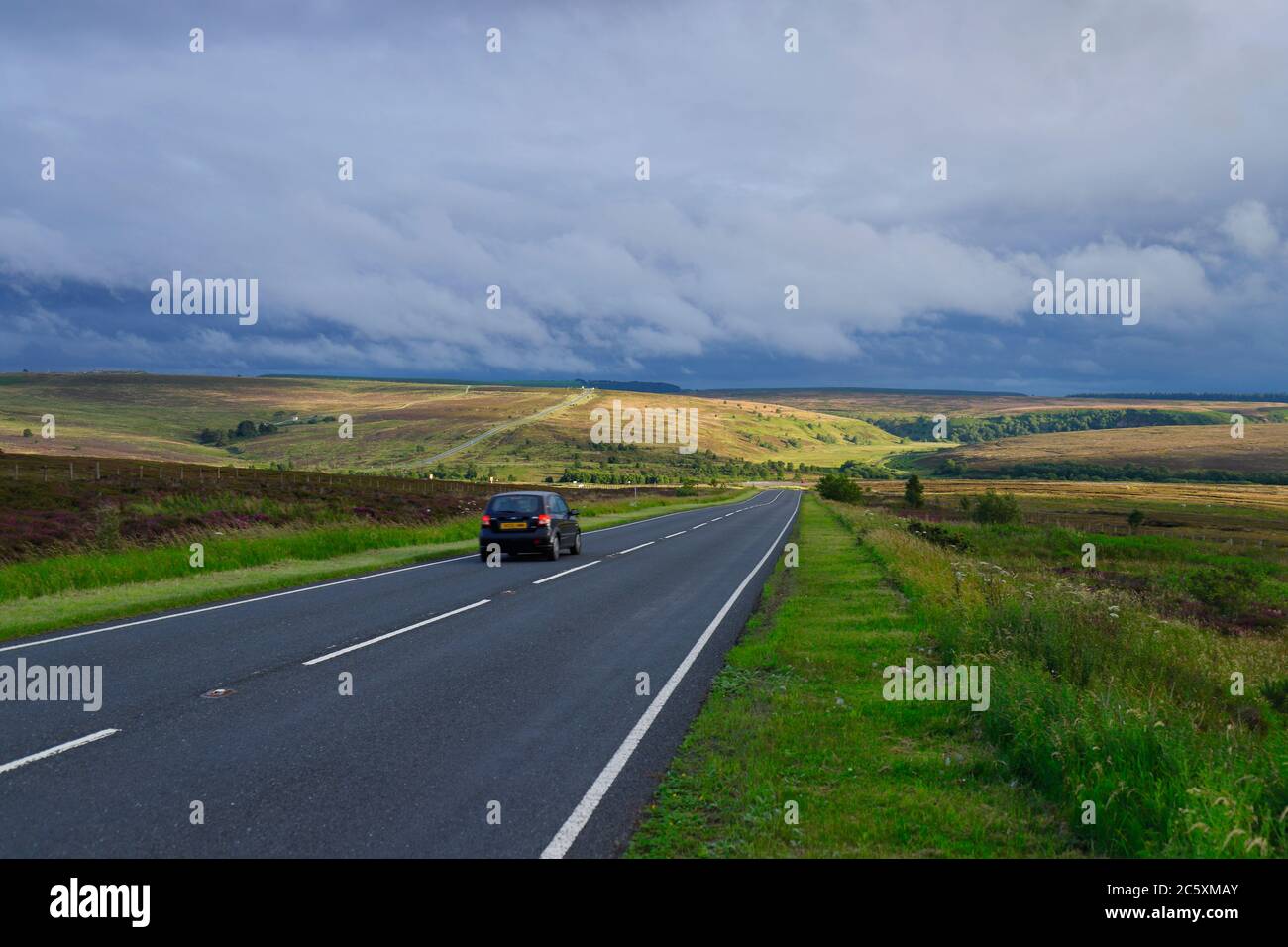 The A169 that runs through the North Yorkshire Moors between Pickering ...