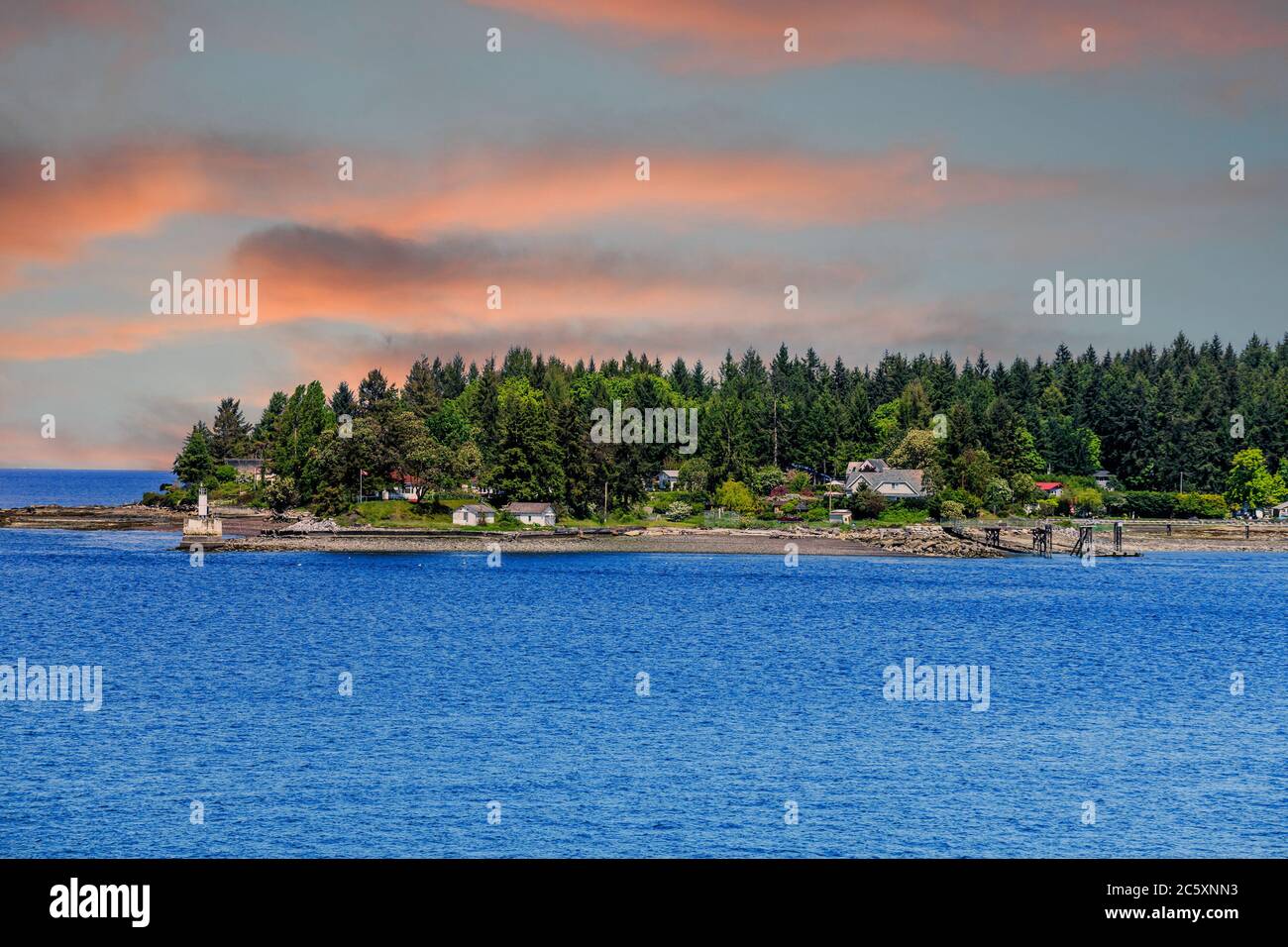 Gallows Point Light Park in BC Stock Photo