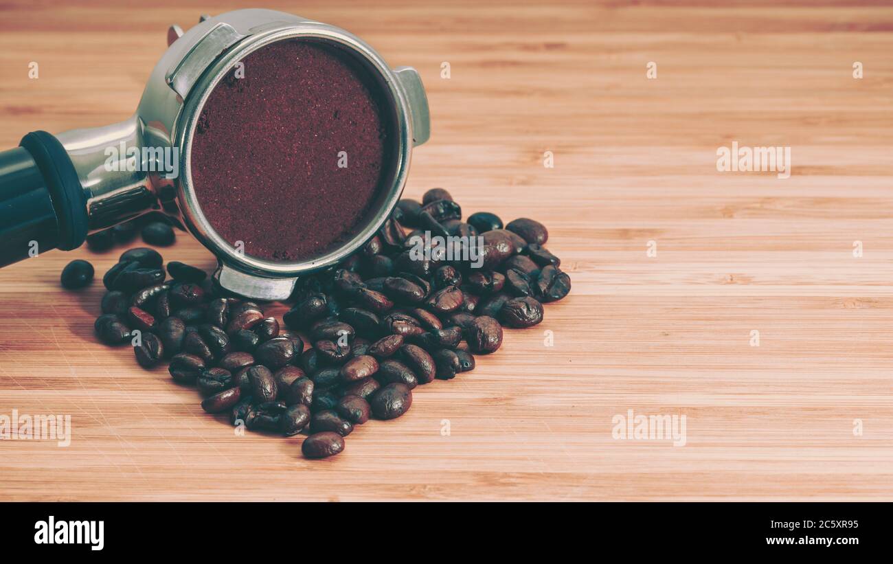 Background From Coffee; Closedup; vintage style Stock Photo