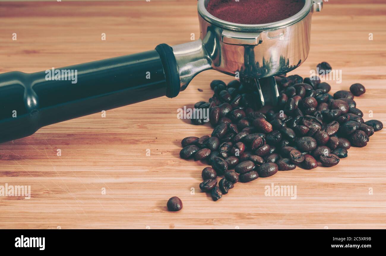 Background From Coffee; Closedup; vintage style Stock Photo