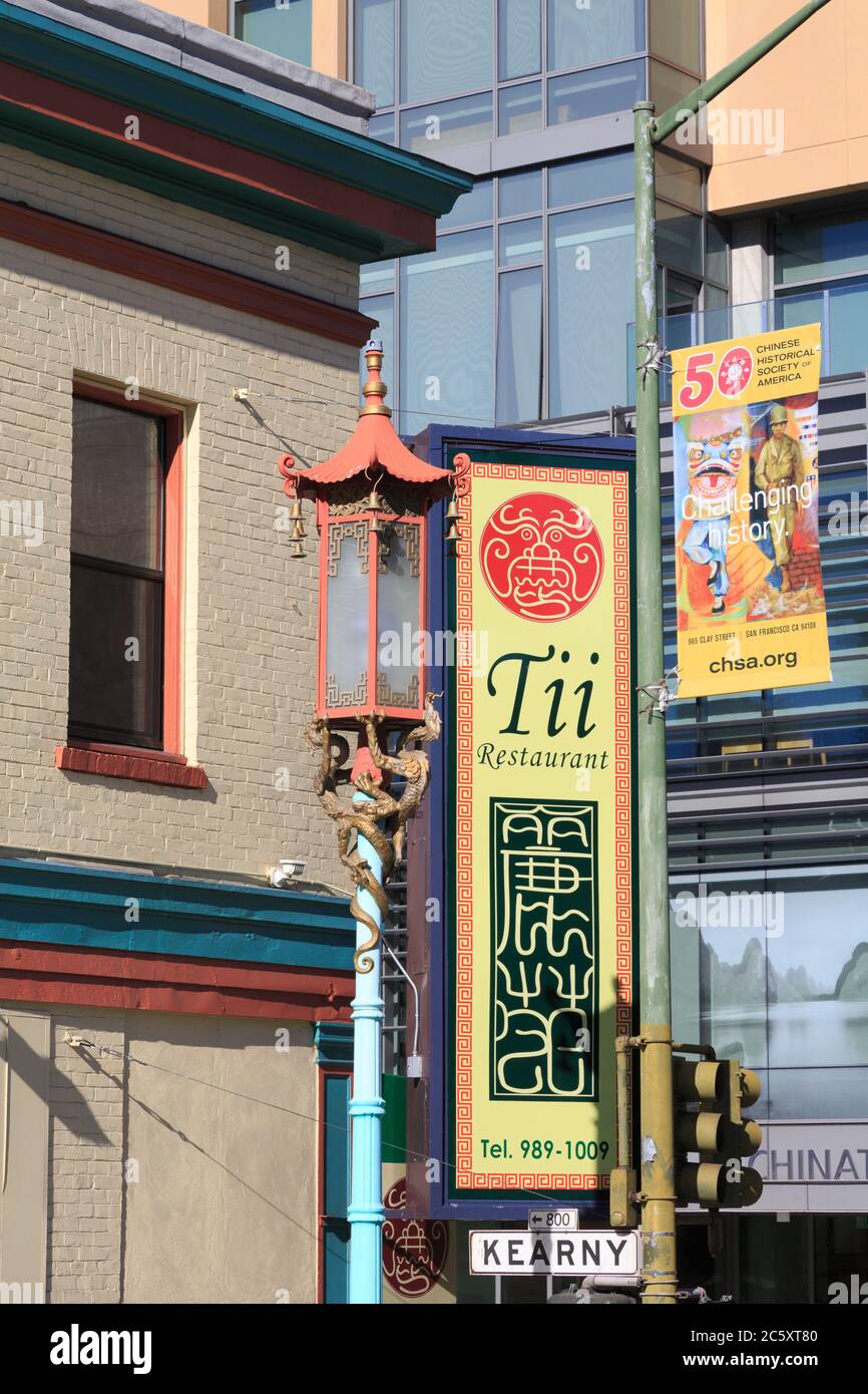 Restaurant in Chinatown,San Francisco,California,USA Stock Photo Alamy
