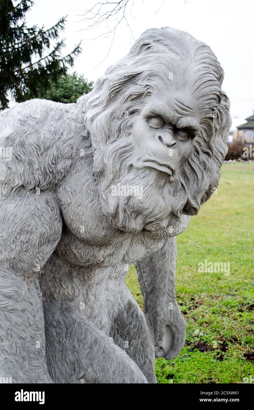 https://c8.alamy.com/comp/2C5XW61/a-large-cement-statue-of-a-mythical-creature-called-yeti-or-bigfoot-appears-to-be-on-the-prowl-in-this-outdoor-garden-2C5XW61.jpg