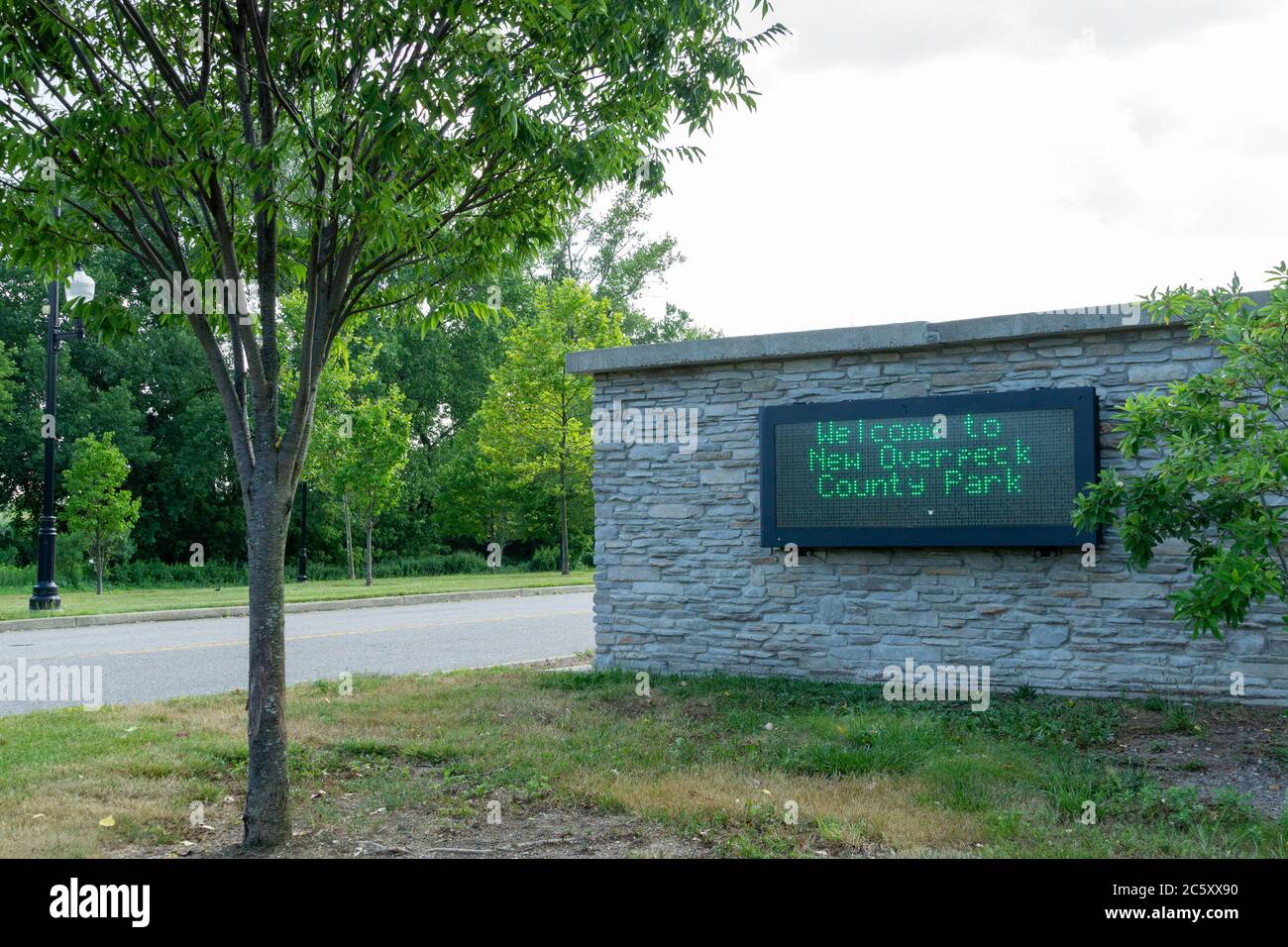New Overpeck County Park Sign Stock Photo Alamy
