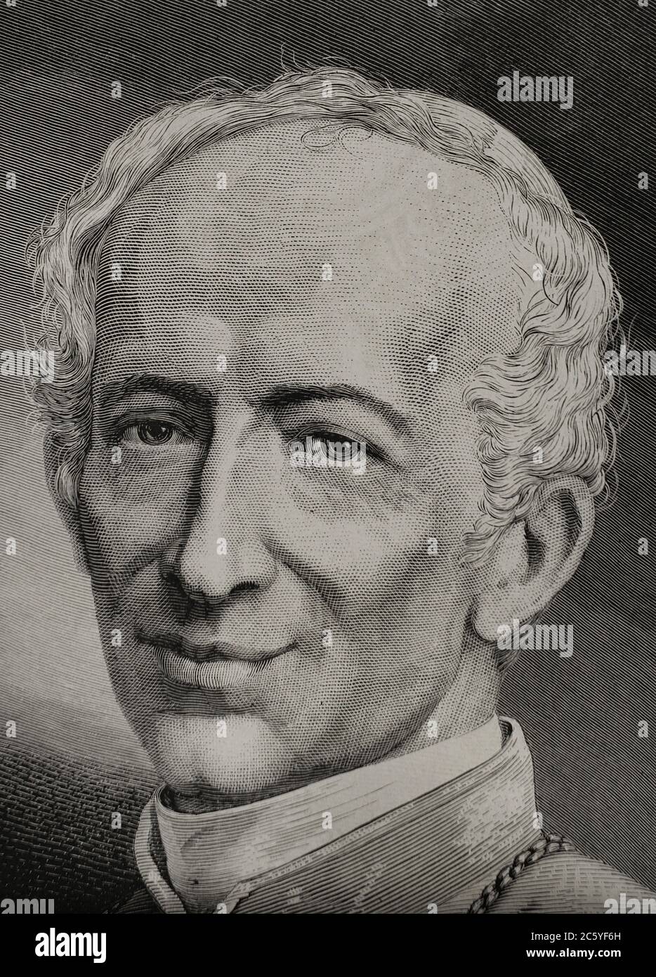 León XIII (1810-1903). Papa italiano (1878-1903), de nombre Vincenzo Gioacchino Pecci. Grabado. La Ilustración Española y Americana,1878. Stock Photo