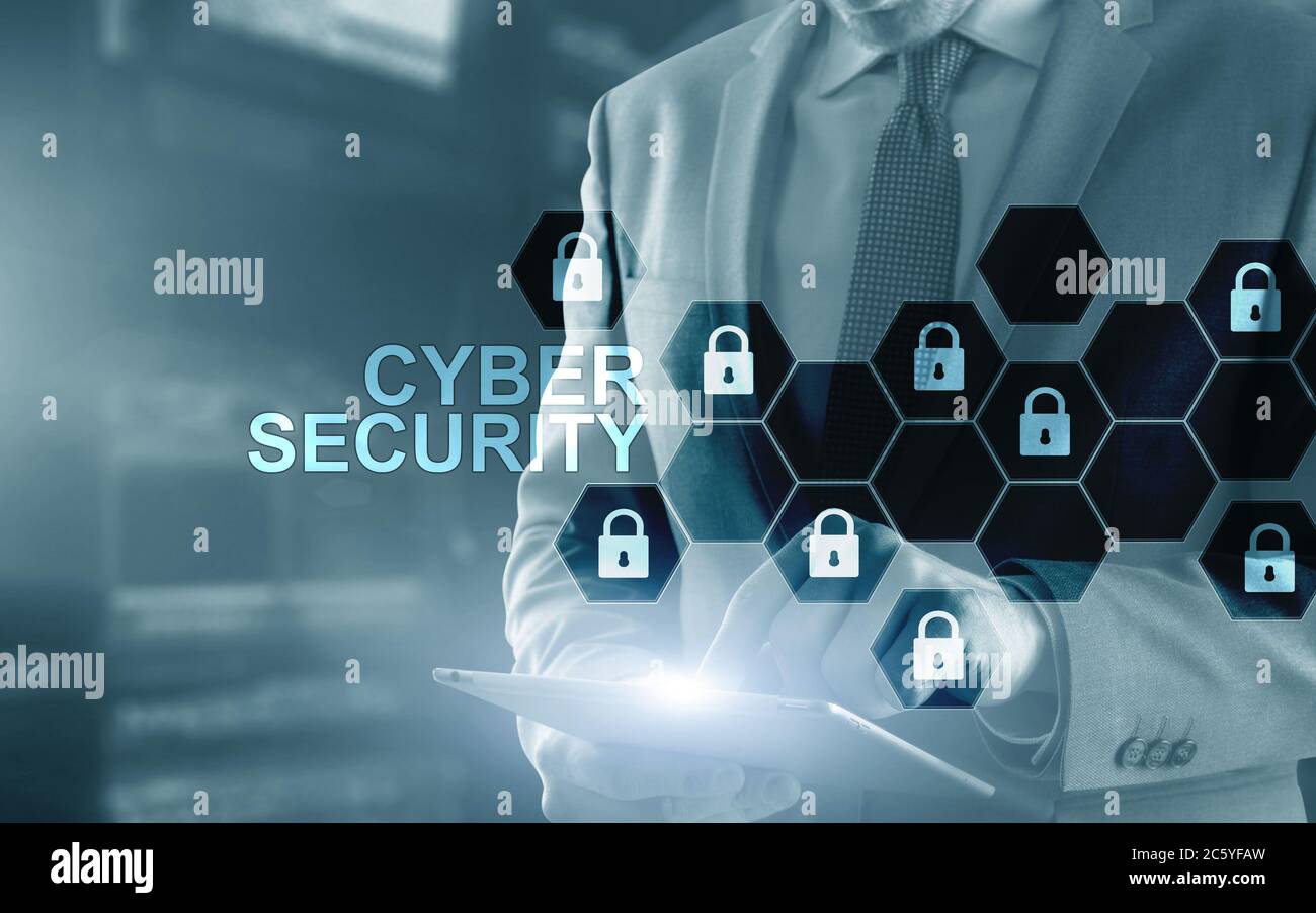 Cyber security 2021. Organization Data Protection concept. Stock Photo