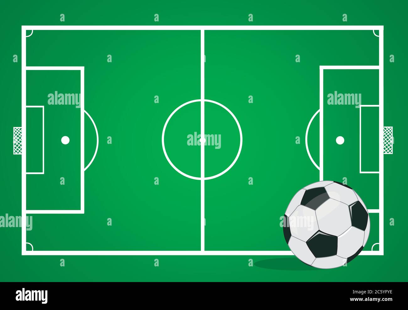 vector soccer ball illustration Stock Vector Image & Art Alamy