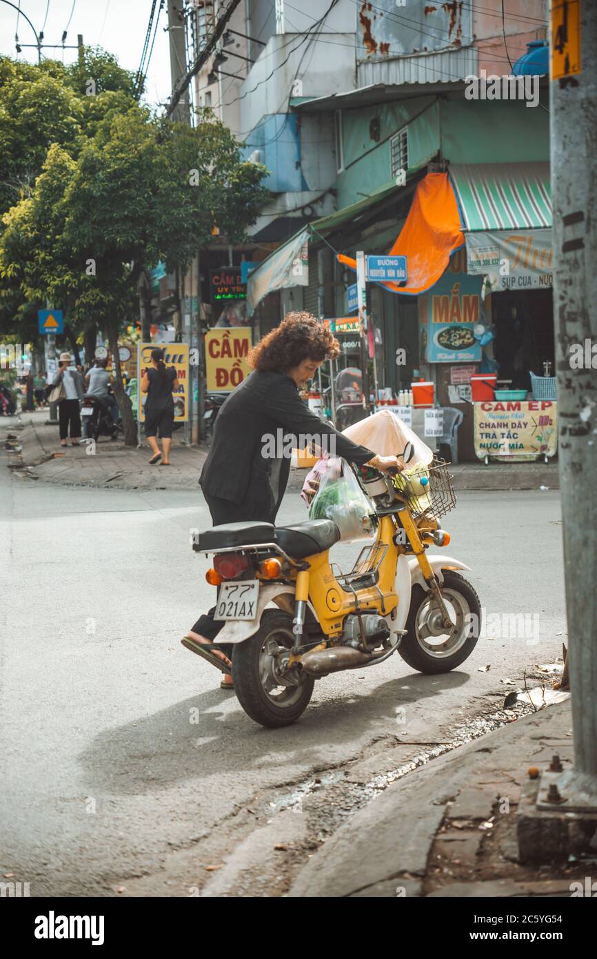 Saigon, Vietnam 4 July 2020 The streets of Saigon (Ho Chi Min City