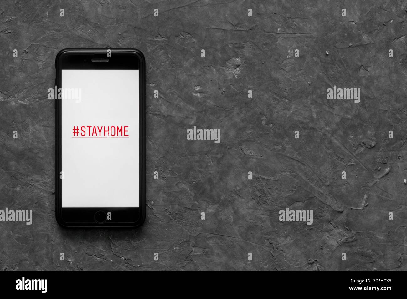 Quarantine and warning, attention, outbreak alert notification on