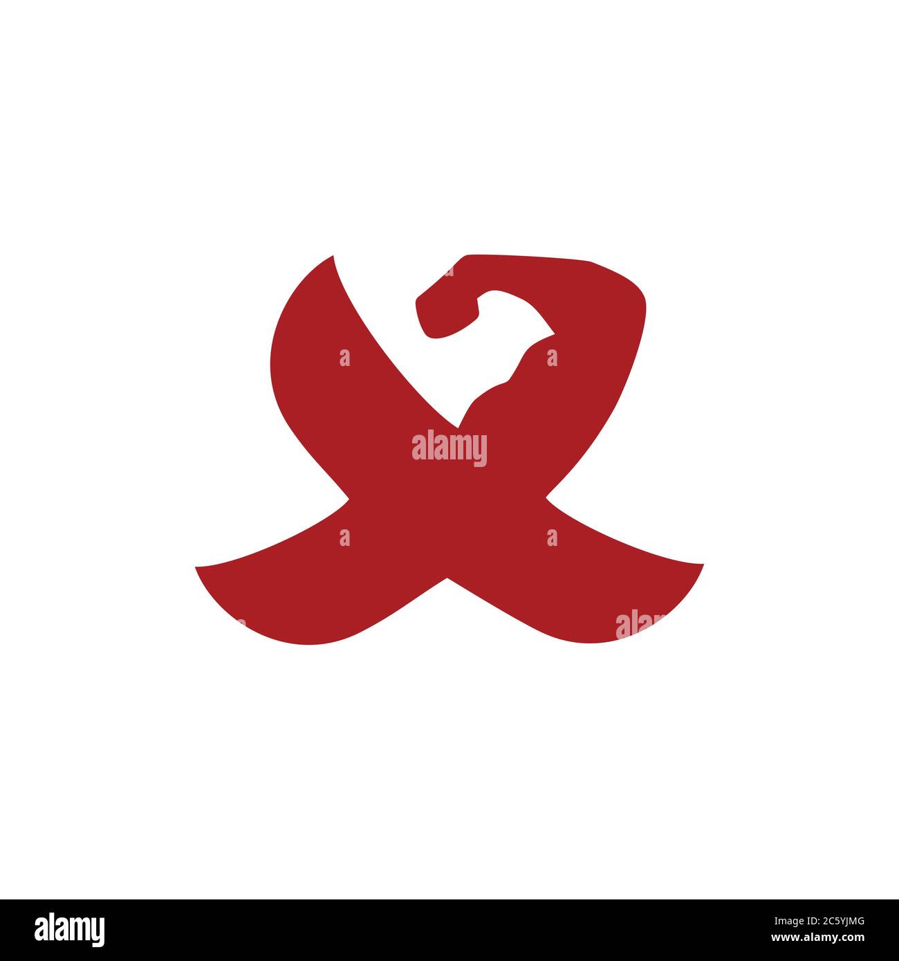 Letter X Strong Arm Symbol Logo Vector Stock Vector Image Art Alamy
