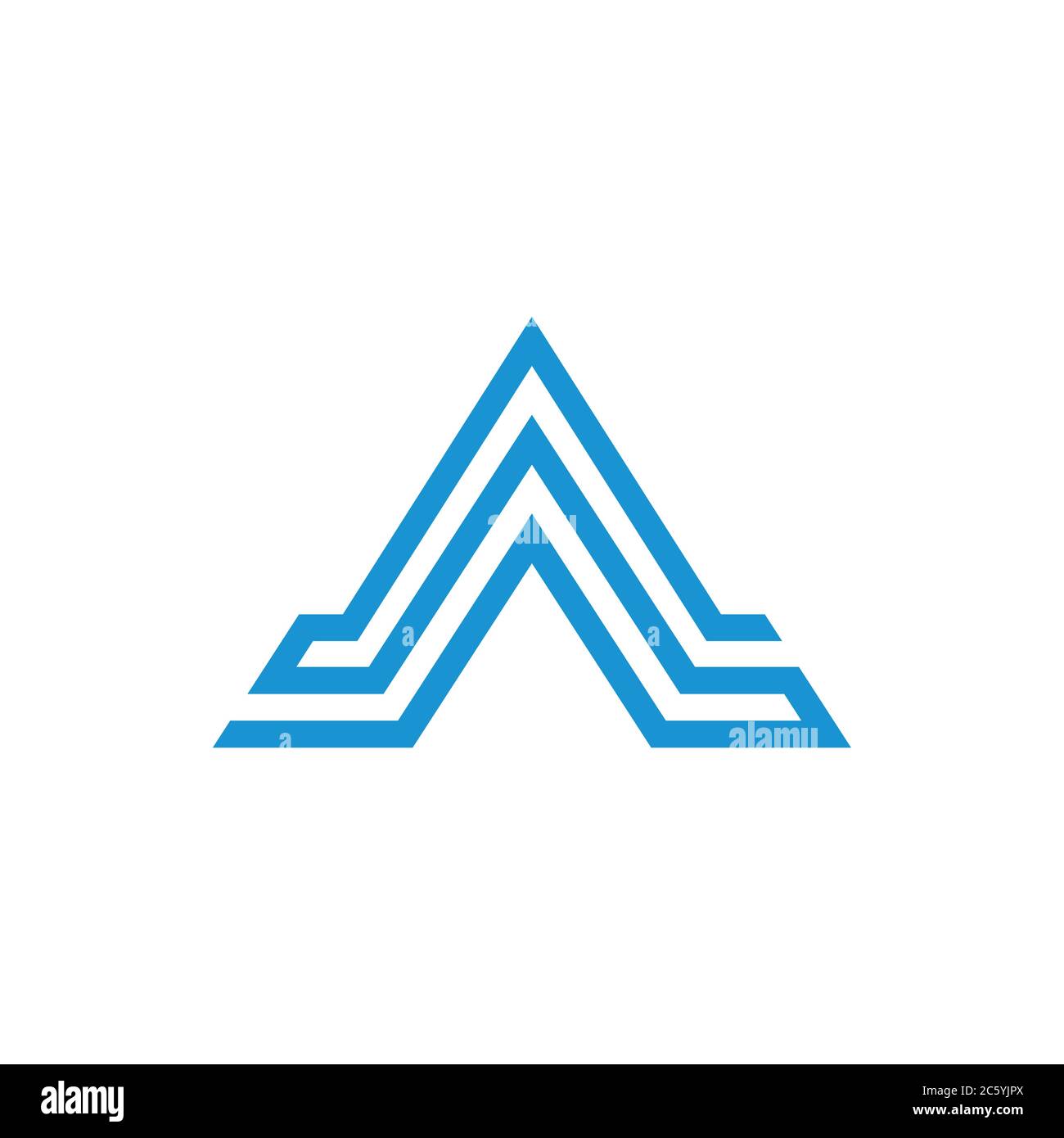 stripes geometric triangle arrow logo vector Stock Vector Image & Art ...