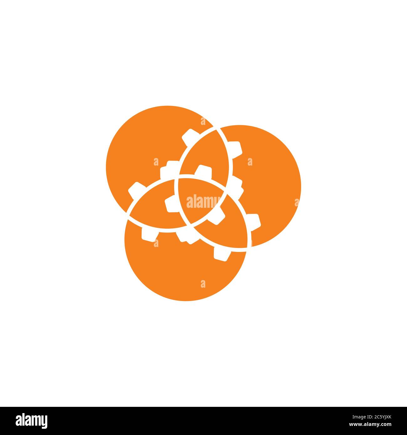 linked chart circle logo vector Stock Vector Image & Art - Alamy