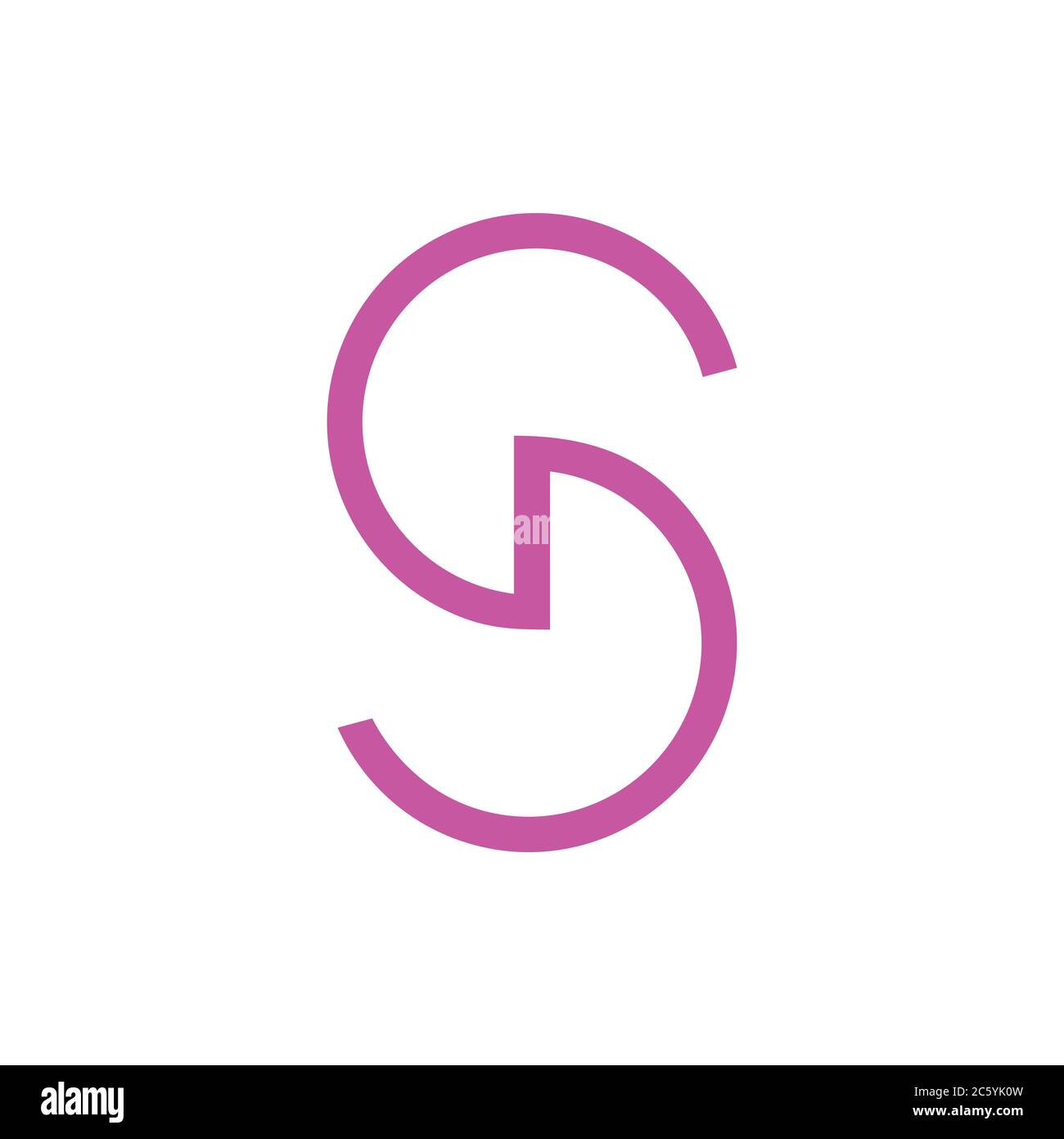letter s lines linked logo vector Stock Vector Image & Art - Alamy