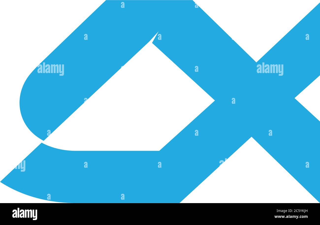 letter ax linked geometric logo vector Stock Vector Image & Art - Alamy