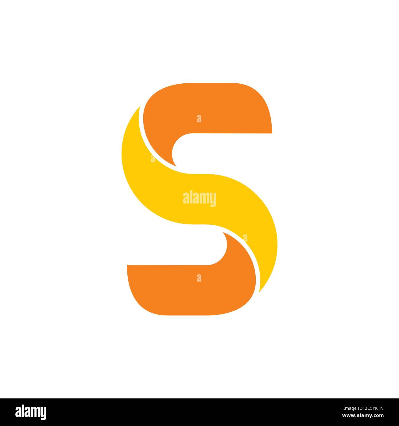 letter s curves 3d shape logo vector Stock Vector Image & Art - Alamy
