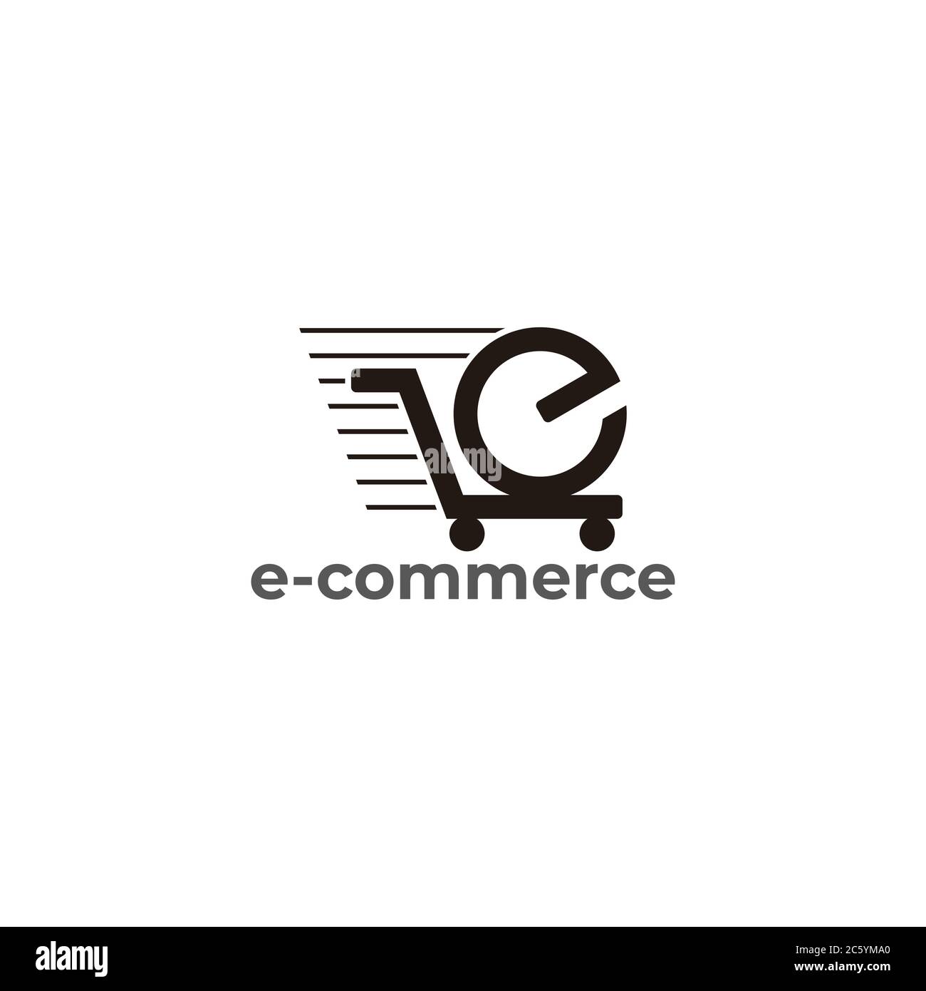 e commerce shopping cart symbol vector Stock Vector Image & Art - Alamy
