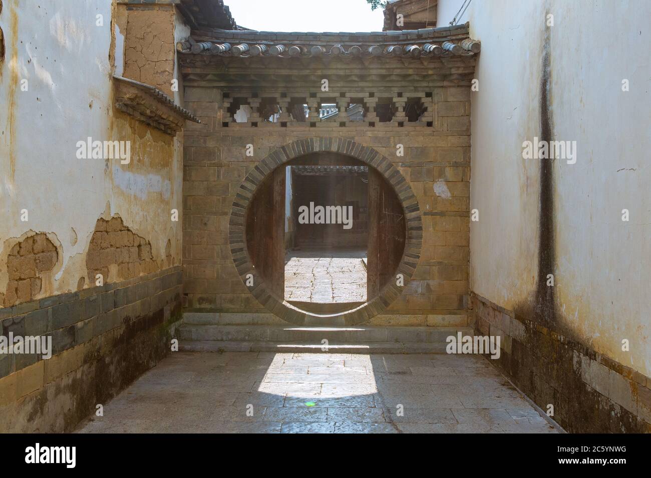 Traditional Chinese Architectures in Jianshui old town, in Yunnan Province, China. Stock Photo