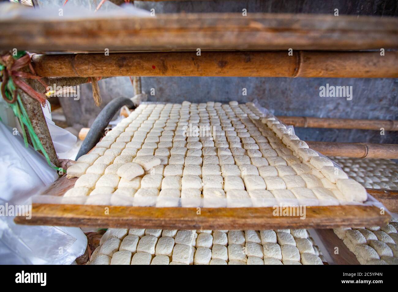 Traditional way to make tofu in Yunnan, China Stock Photo - Alamy