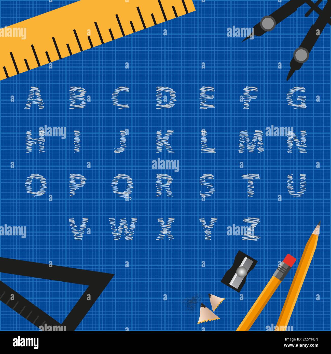 Drafting and white background Stock Vector Images Alamy