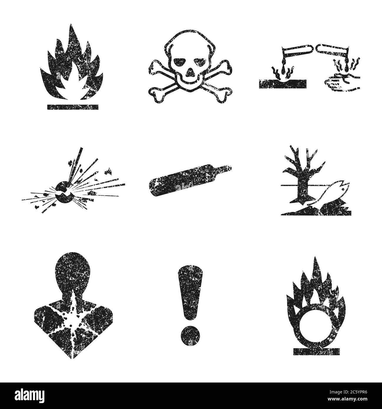 Chemical safety signs Black and White Stock Photos & Images Alamy
