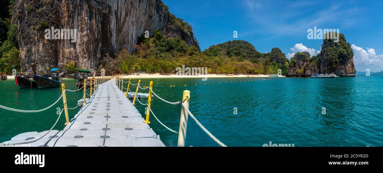 Blue sea at Koh Hong, Krabi province, Thailand Stock Photo