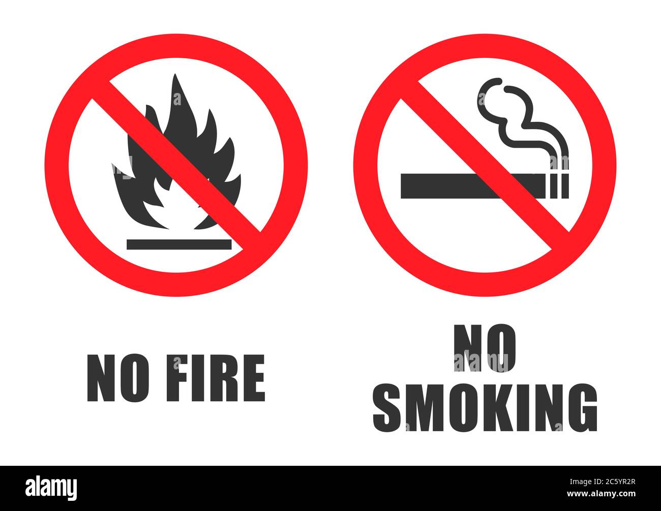 No Fire Vector Sign icon. No flame sign icon symbol. Vector